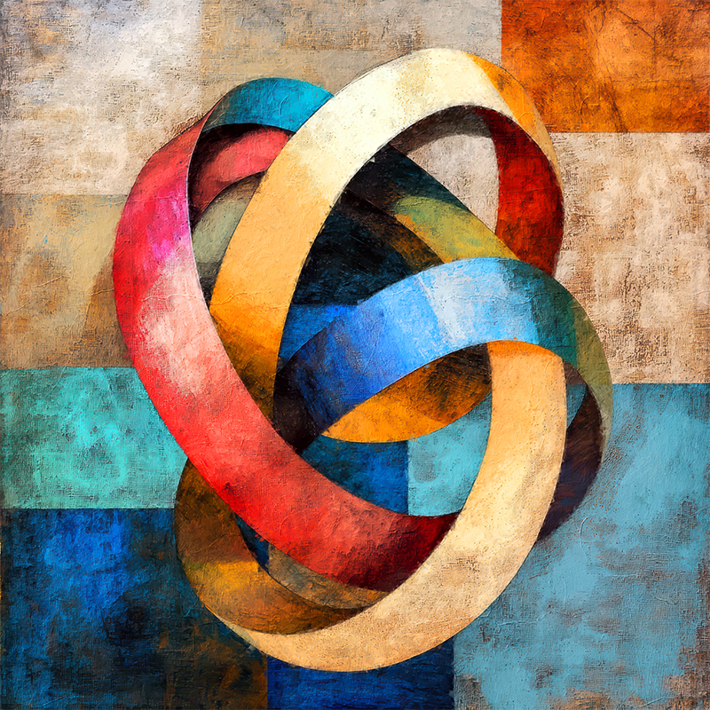 Abstracte kleurrijke vormen